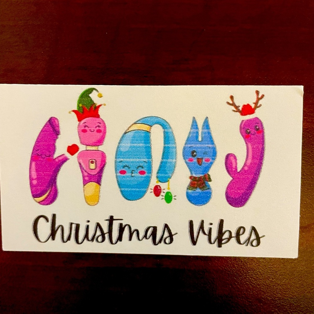 Christmas vibes sticker